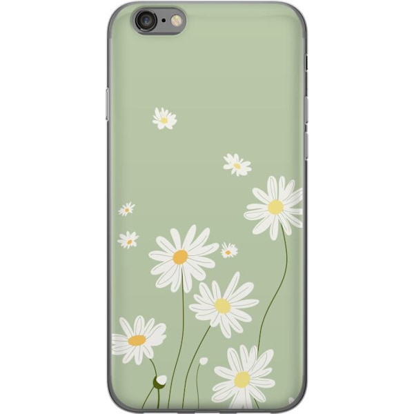 Apple iPhone 6s Genomskinligt Skal Prästkragar – blommigt mönster i svensk sommarstil