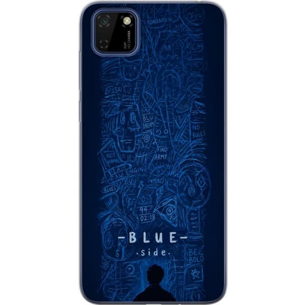 Kompatibelt Mobildeksel til Huawei Y5p Blue Side illustration blå