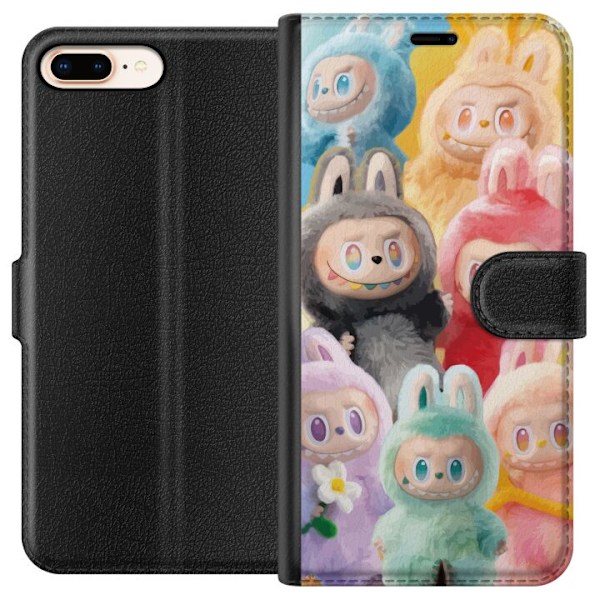 Apple iPhone 8 Plus Lommeboketui Labubu Skissestil