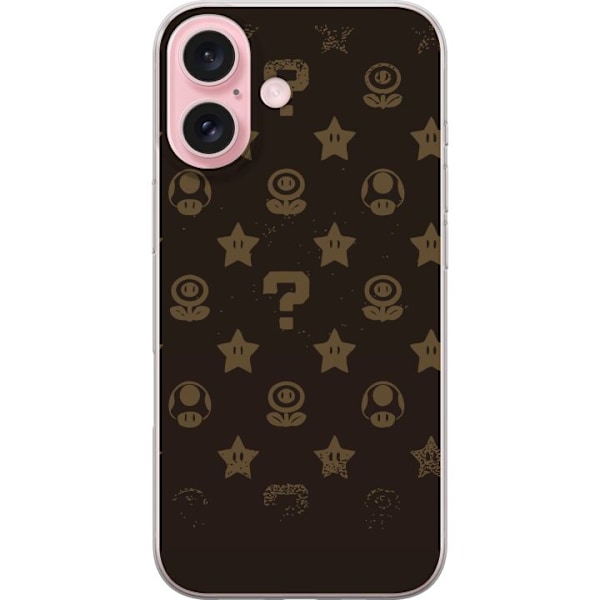 Apple iPhone 16 Gennemsigtig cover Super Mario Bros