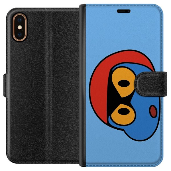 Apple iPhone XS Plånboksfodral Bold Bot Head