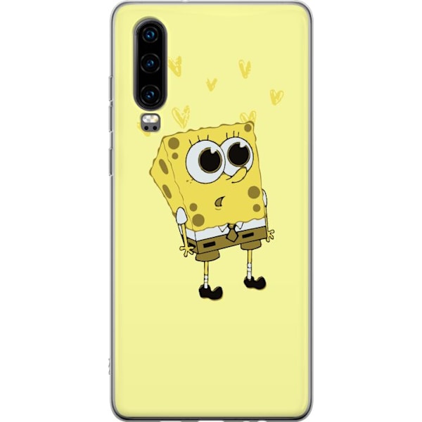 Huawei P30 Genomskinligt Skal SpongeBob SquarePants