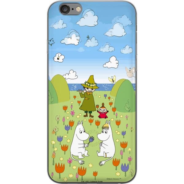 Kompatibel Mobilcover til Apple iPhone 6 Plus Mumin i blomsteräng grøn