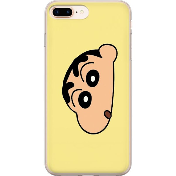 Apple iPhone 8 Plus Läpinäkyvä kuori Peeking Shinchan