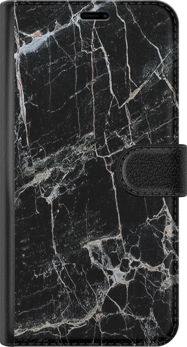 Kompatibel Tegnebogsetui til Sony Xperia 10 IV Sort marmor