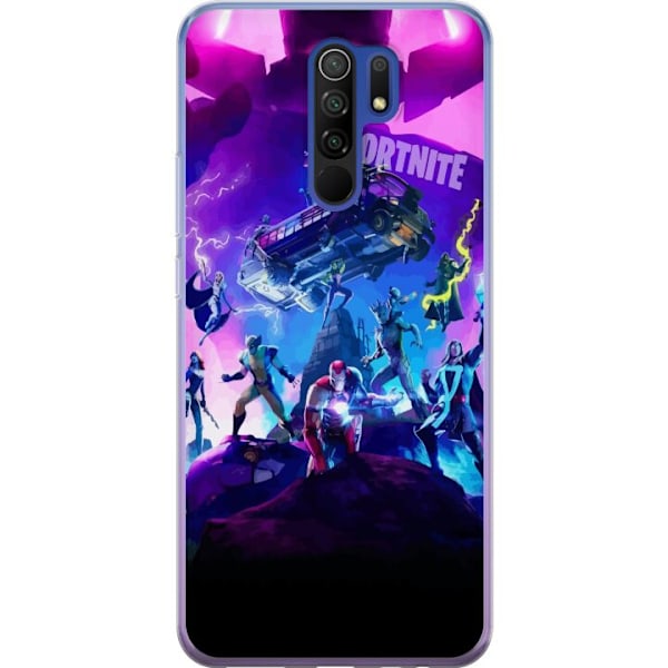 Xiaomi Redmi 9 Läpinäkyvä kuori Fortnite