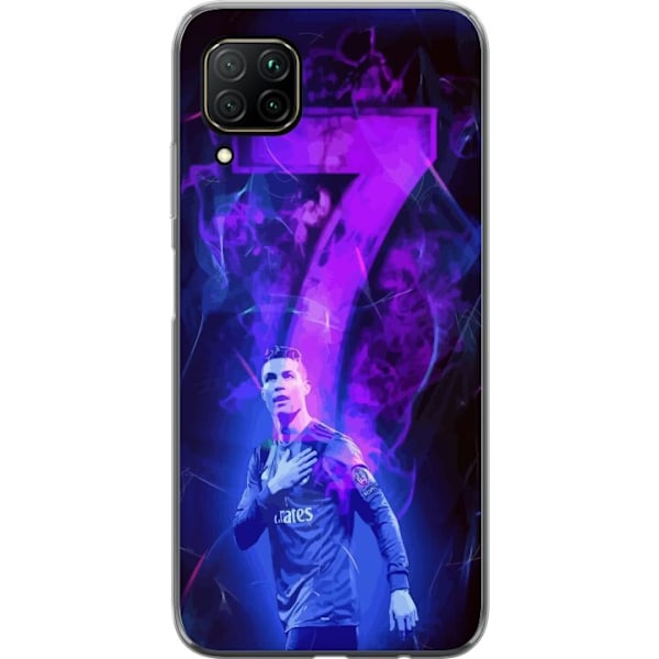 Huawei P40 lite Läpinäkyvä kuori Ronaldo 7 - Jalkapallolege