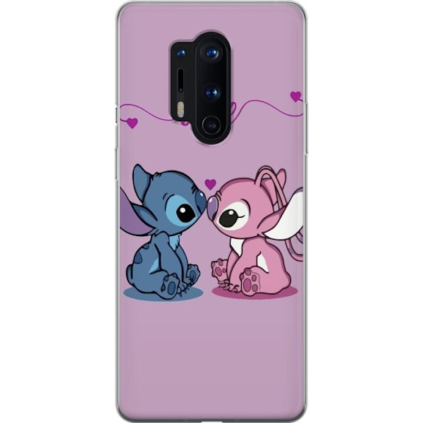 OnePlus 8 Pro Gjennomsiktig deksel Lilo & Stitch – Angel Edi