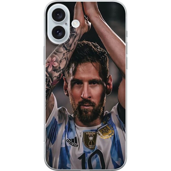 Apple iPhone 16 Plus Gjennomsiktig deksel Messi