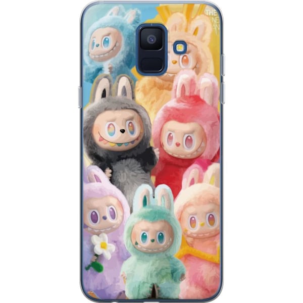 Samsung Galaxy A6 (2018) Läpinäkyvä kuori Labubu Luonnos Ty