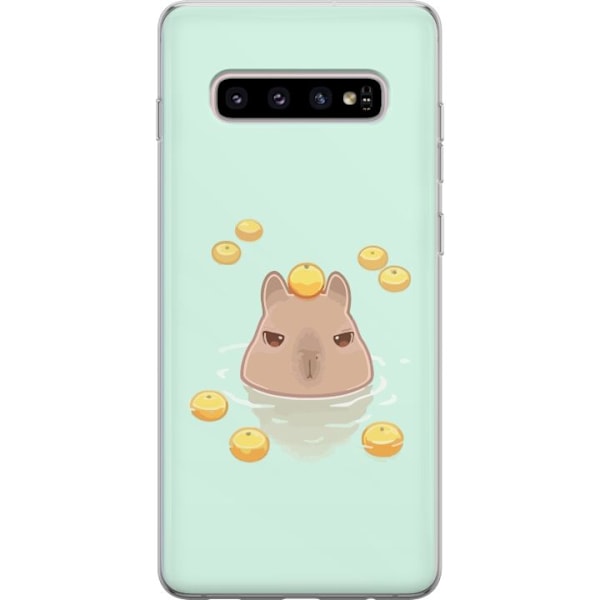 Samsung Galaxy S10+ Läpinäkyvä kuori Capybara