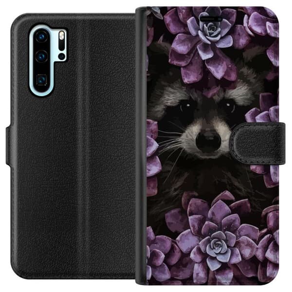 Kompatibelt Lommeboketui til Huawei P30 Pro Vaskbjørn
