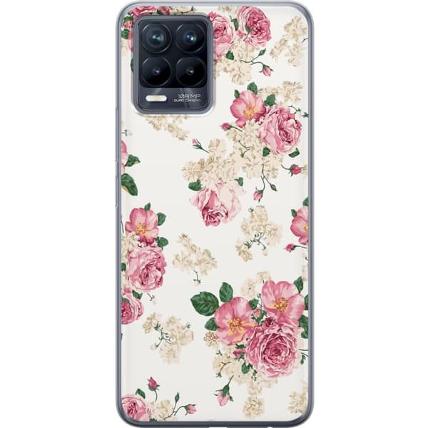 Kompatibelt Mobildeksel til Realme 8 Retro Blomster