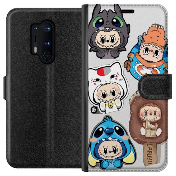 OnePlus 8 Pro Lommeboketui Labubu figure samling - Pop Mart La