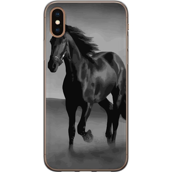 Apple iPhone X Läpinäkyvä kuori Pimeä Hevonen