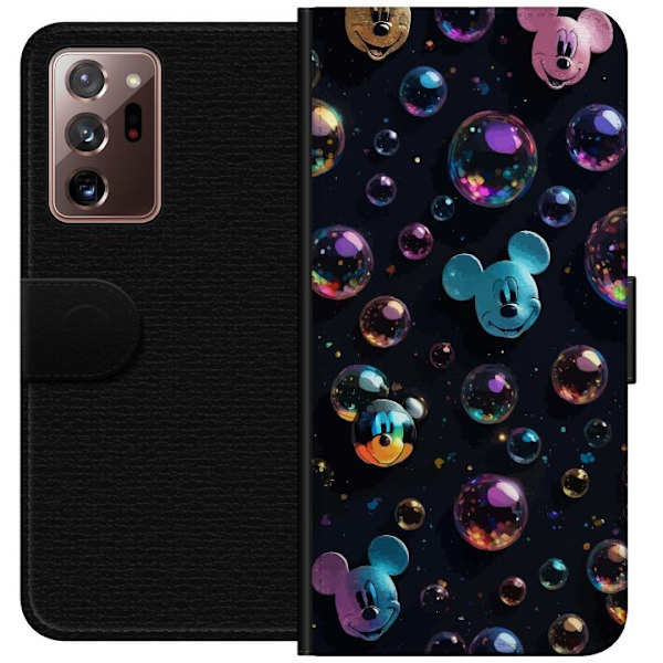 Samsung Galaxy Note20 Ultra Lompakkokotelo  Mikki Hiiri Disney Kuplat Suunnittelu Hauska Motiivi Suosittu Disney-hahmo Piirrossarja Lasten Klassikko