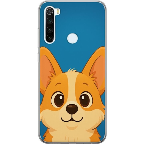 Xiaomi Redmi Note 8 Läpinäkyvä kuori Hello Corgi