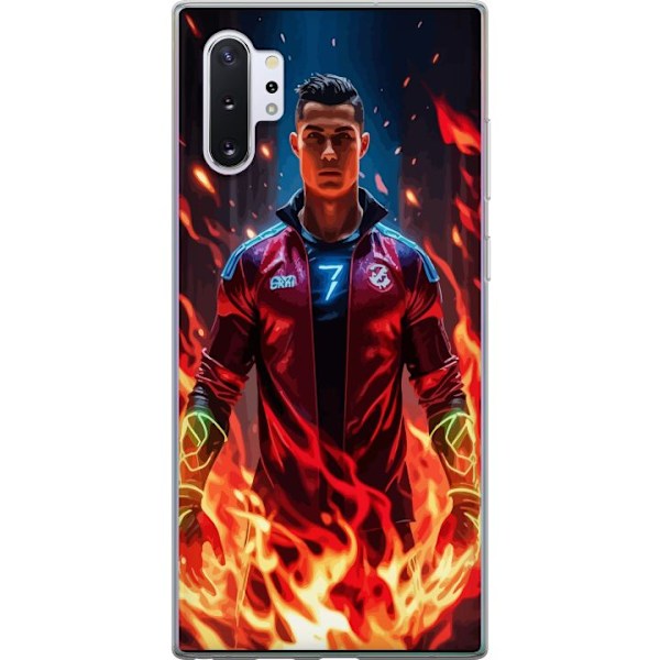 Samsung Galaxy Note10+ Genomskinligt Skal Ronaldo Inferno – fotbollshjälte i eldflammor