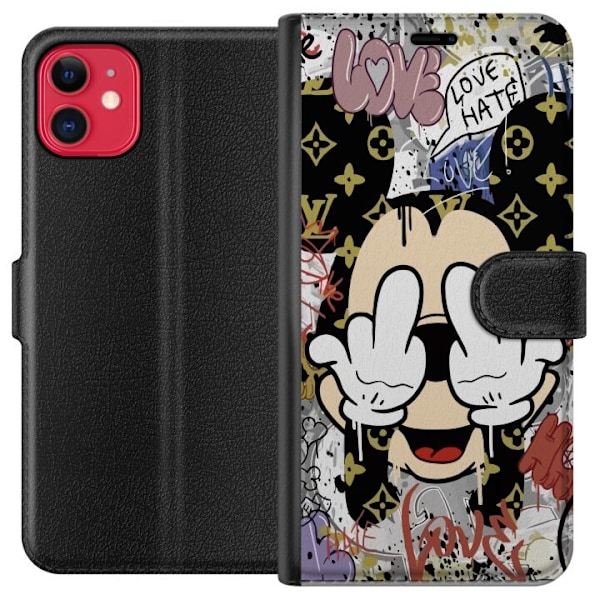 Apple iPhone 11 Tegnebogsetui Mickey Mouse