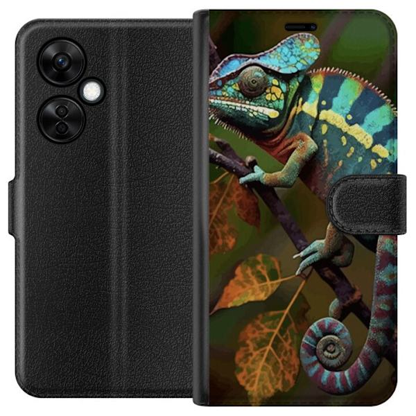 OnePlus Nord CE3 Tegnebogsetui Edderkop Grafisk Streetwear Design Dyremønster Moderne Bylivsstil Populært Motiv Kreativ Kunst Trend