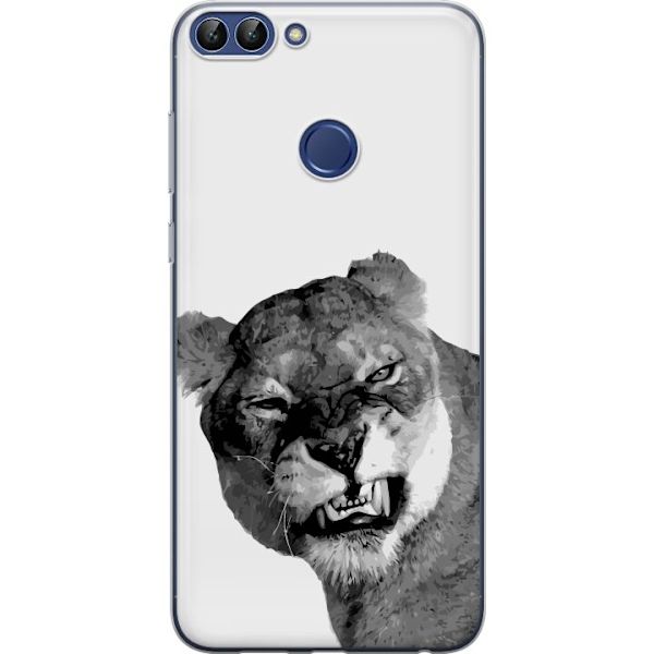 Huawei P smart Genomskinligt Skal Lejon Konst Artistiskt Djurmotiv Afrikanskt Stil Djungel Känsla Grafiskt Motiv Hemdekor Djurtema