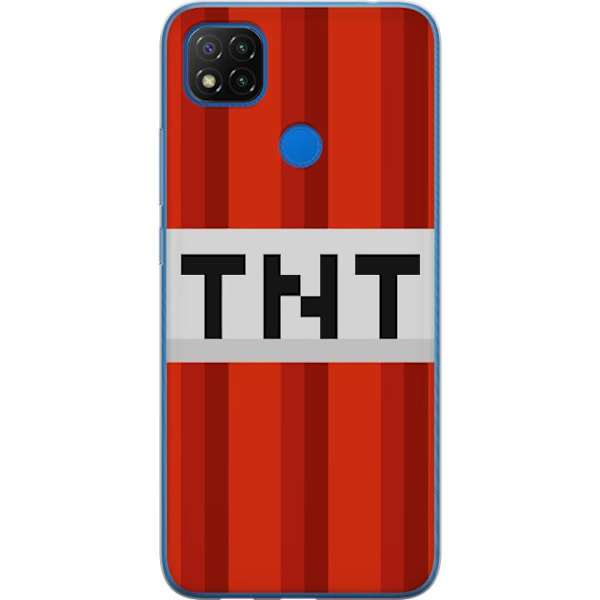 Xiaomi Redmi 9C NFC Genomskinligt Skal Minecraft TNT