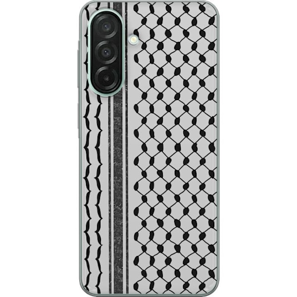 Samsung Galaxy A26 Läpinäkyvä kuori Palestiinalainen kuvio - perinteiseen tyyliin inspiroima keffiyeh-kangas