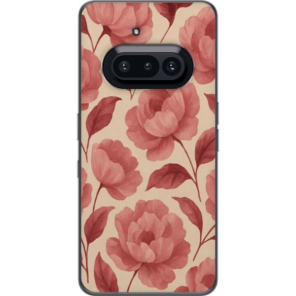 Nothing Phone (3a) Gjennomsiktig deksel Rose Blomst