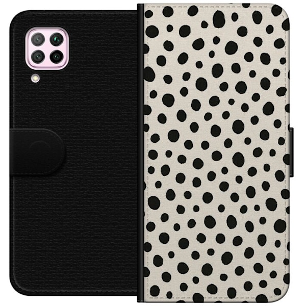 Huawei P40 lite Lompakkokotelo Dot Dance