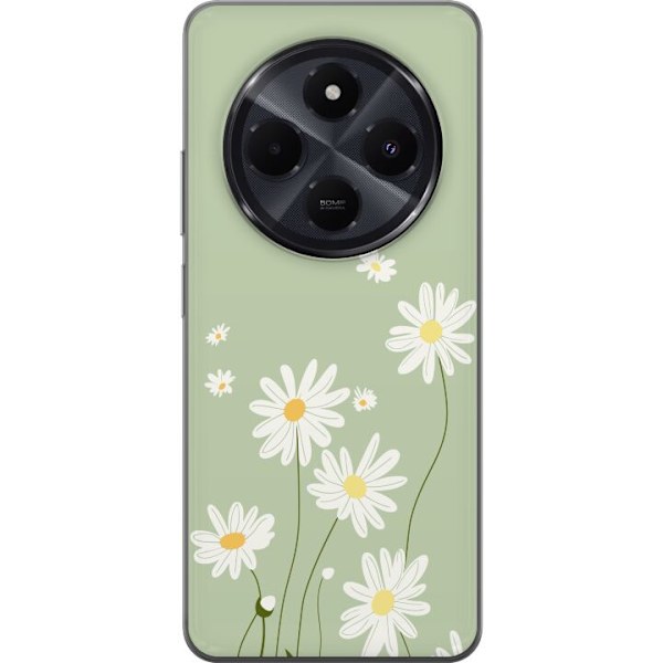 Xiaomi Redmi A4 Läpinäkyvä kuori Papukaijanpaparit - kukallinen kuviointi ruotsalaiseen kesätyyliin