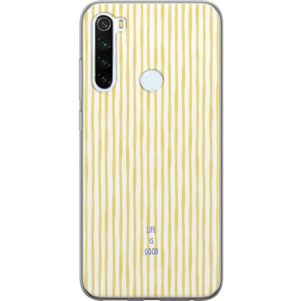 Kompatibelt Mobildeksel til Xiaomi Redmi Note 8 Life Is Good gul