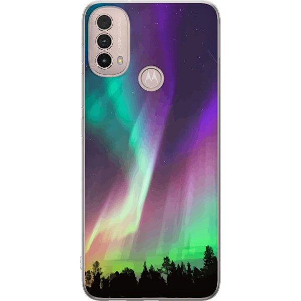 Motorola Moto E40 Gennemsigtig cover Nordlys