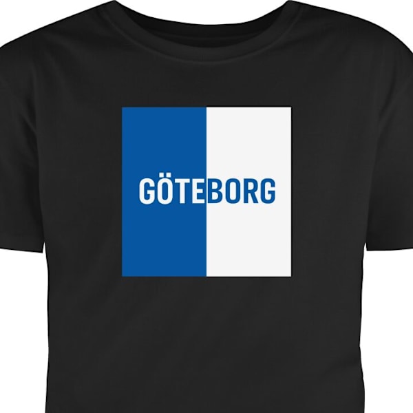 T-shirt för Vuxen | Klassisk Vuxen-T-shirt Göteborg – fotboll svart M