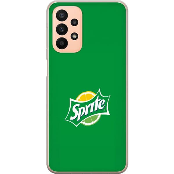 Kompatibelt Mobildeksel til Samsung Galaxy A23 Minimalistisk sitrusbrus-inspirert design grønn