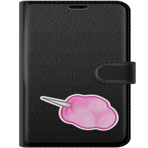 Kompatibelt Plånboksfodral till Apple iPhone Duo Rosa sockervadd - Rosa motiv med rosa sockervadd. rosa
