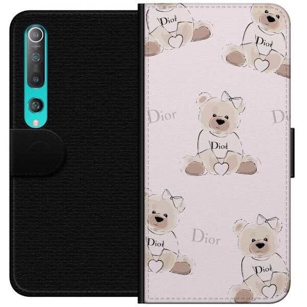 Xiaomi Mi 10 5G Tegnebogsetui Teddy Dior Vibes - luksuriøs bamse i modetil