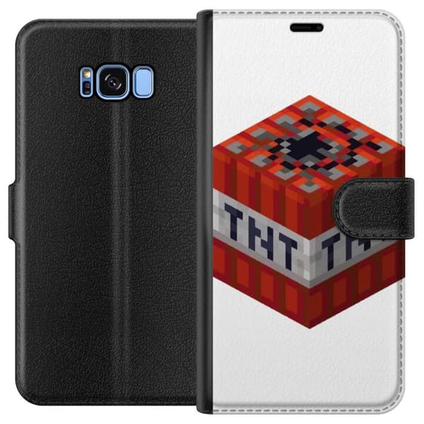 Kompatibelt Plånboksfodral till Samsung Galaxy S8 Minecraft TNT