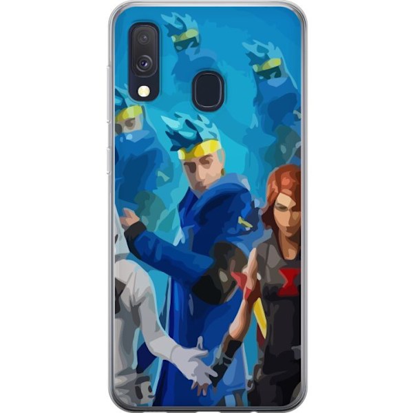 Samsung Galaxy A40 Gennemsigtig cover Fortnite