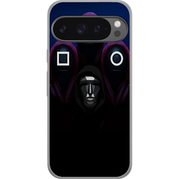 Google Pixel 9 Pro XL Läpinäkyvä kuori Squid Game Kausi 3 Uudet Ikoni Suosittu Sarja TV Motiivi Aasialainen Draama Trendikäs Graafinen Suunnittelu