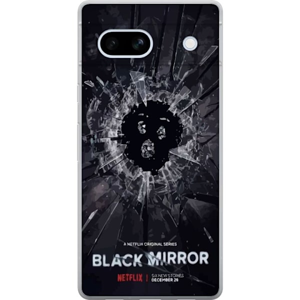 Google Pixel 7a Gjennomsiktig deksel Black Mirror Sci-Fi Netfl