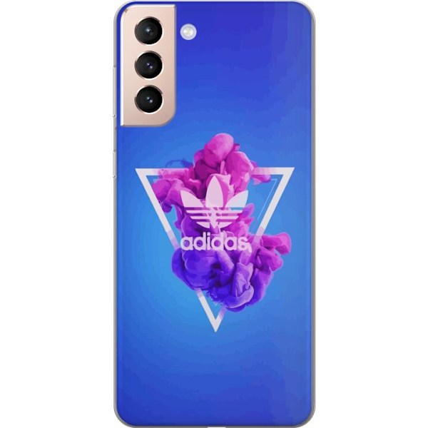 Samsung Galaxy S21 Läpinäkyvä kuori Adidas-inspiroitunut si