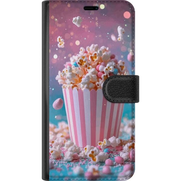 Kompatibel Tegnebogsetui til Apple iPhone 12 mini Popcornspand retro biograf snacks sjov figur