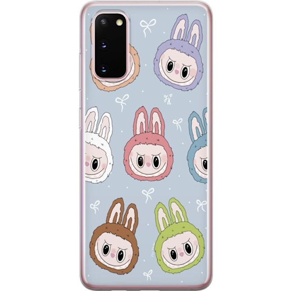 Samsung Galaxy S20 Gjennomsiktig deksel Pastel Labubu
