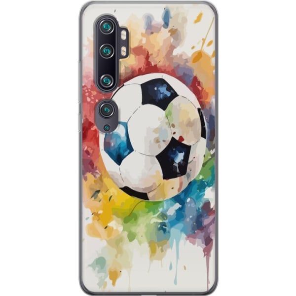 Xiaomi Mi Note 10 Gennemsigtig cover Fodbold