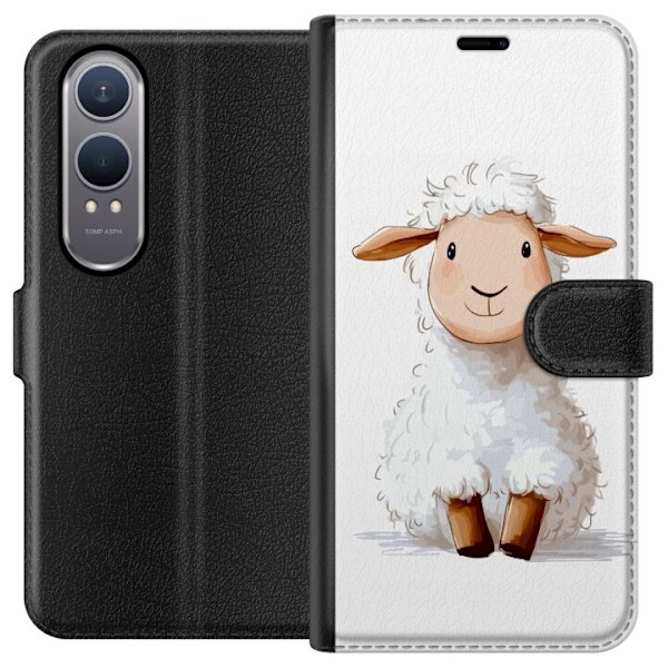 OnePlus Nord CE4 Lite Tegnebogsetui Sødt Lamm - tegneseriesti