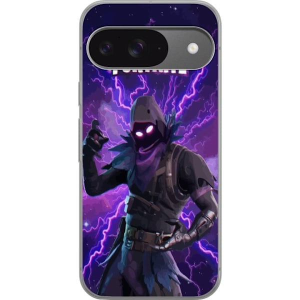 Google Pixel 9 Pro Gennemsigtig cover Fortnite Raven