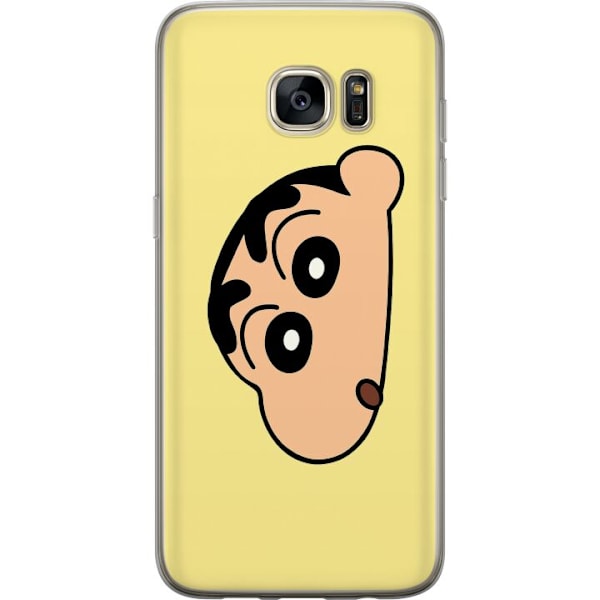 Samsung Galaxy S7 edge Gennemsigtig cover Peeking Shinchan