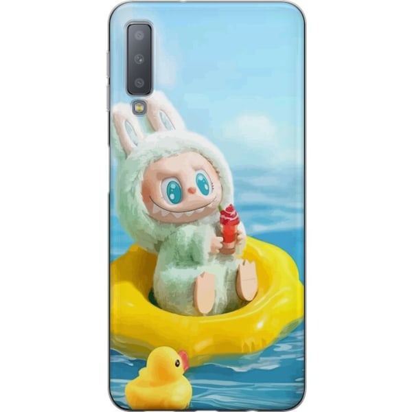 Samsung Galaxy A7 (2018) Läpinäkyvä kuori Labubu Macaron-sa