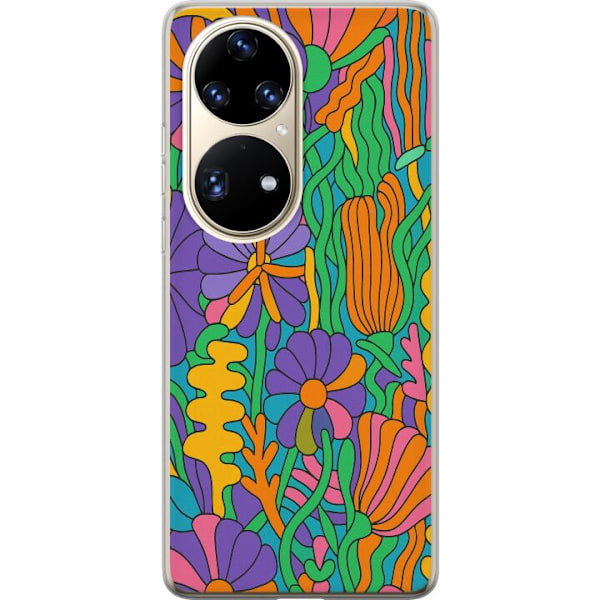 Huawei P50 Pro Genomskinligt Skal Color Pop