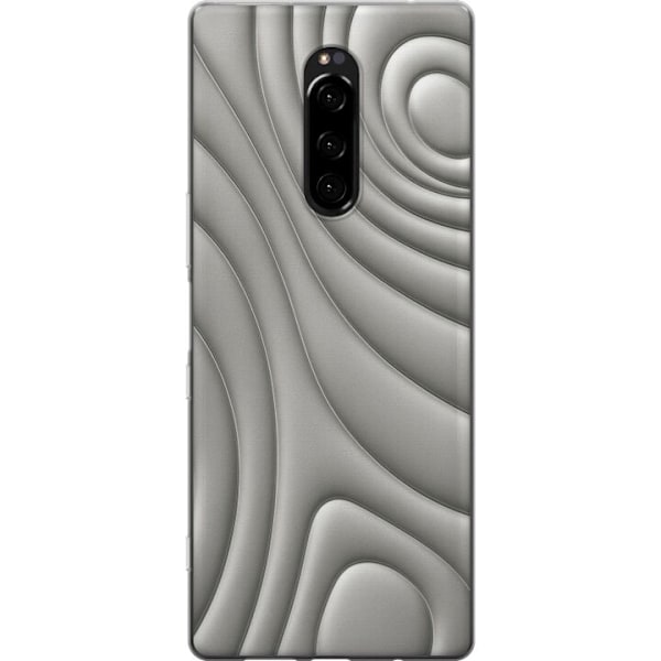 Sony Xperia 1 Gennemsigtig cover Sølvbølger